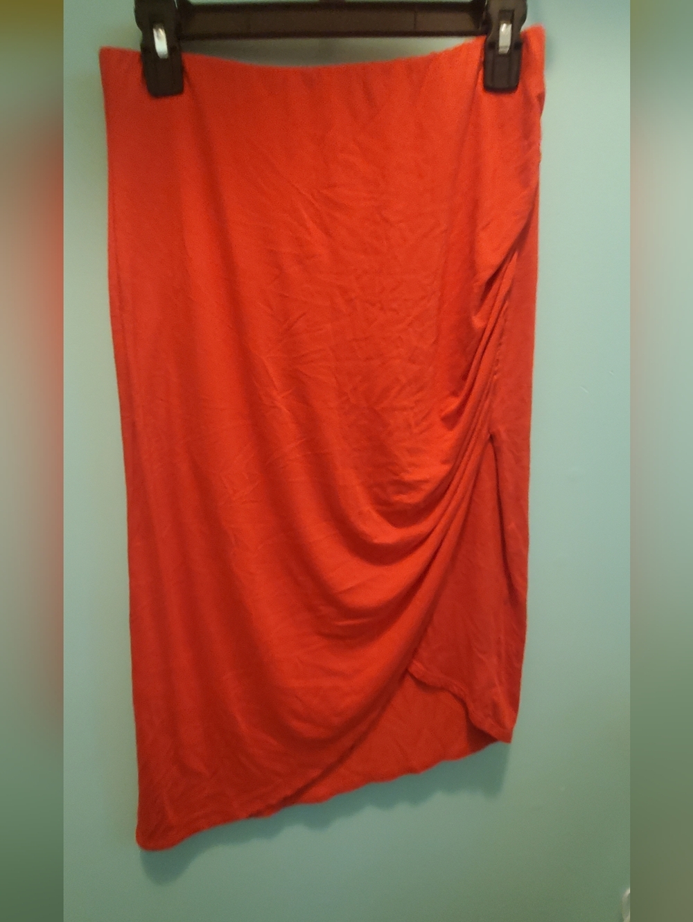Bright Fun Stretchy Faux Wrap Skirt